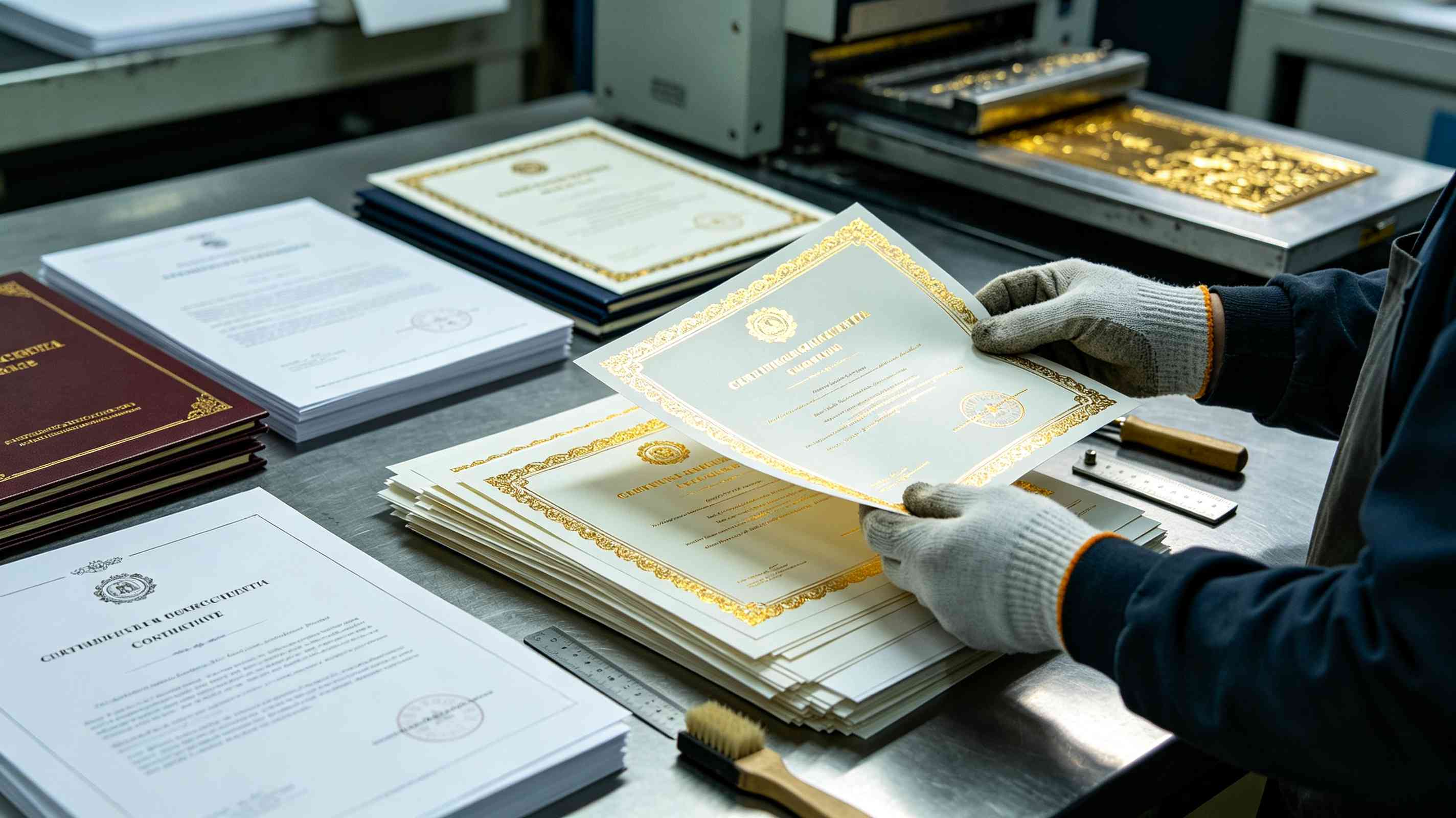 烫金烫银工艺专业证件外观制作规范的背后，多数人不知道